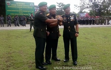Danrem 033 WP Jadi Inspektur Upacara Sertijab Dandim 0316 Batam